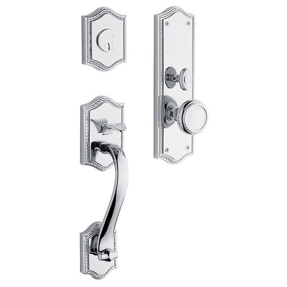 Baldwin Bristol Mortise Entry Handleset - Polished Chrome