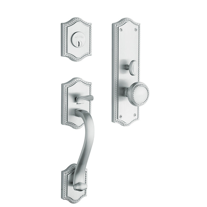 Baldwin Bristol Mortise Entry Handleset - Satin Chrome