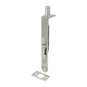Deltana 6 Inch Heavy Duty Flush Bolt - Brushed Nickel