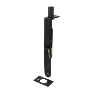 Deltana 6 Inch Heavy Duty Flush Bolt - Flat Black