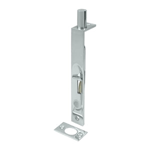 Deltana 6 Inch Heavy Duty Flush Bolt - Polished Chrome