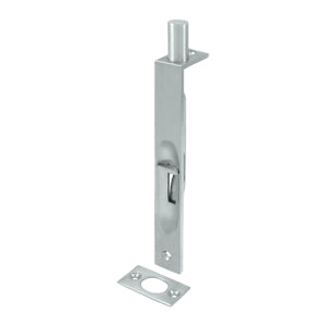 Deltana 6 Inch Heavy Duty Flush Bolt - Brushed Chrome