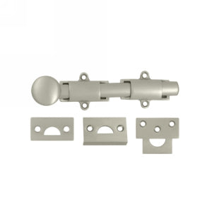 Deltana 6 Inch Heavy Duty Surface Bolt - Brushed Nickel