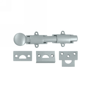 Deltana 6 Inch Heavy Duty Surface Bolt - Brushed Chrome