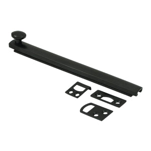 Deltana 6 Inch Concealed Screw Bolt - Flat Black