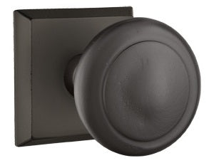 Emtek Butte Sandcast Door Knob with Style 6 Rosette