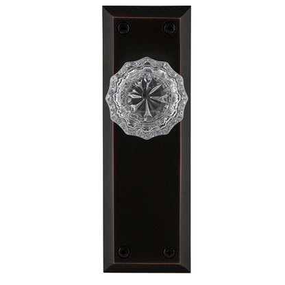 Nostalgic Warehouse New York Plate with Crystal Knob