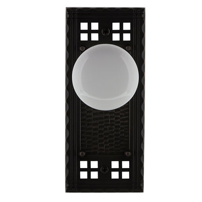 Nostalgic Warehouse Craftsman Plate with White Porcelain Knob