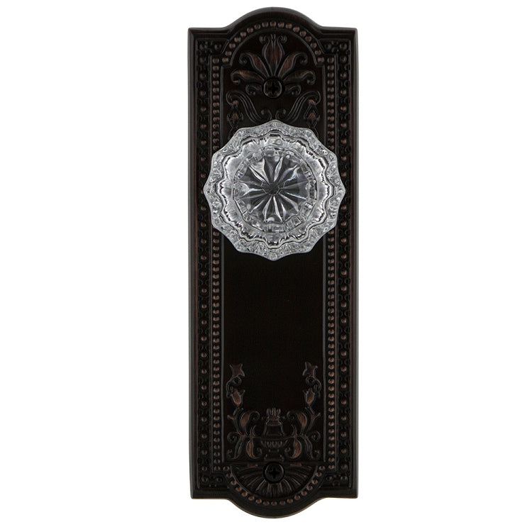 Nostalgic Warehouse Meadows Plate with Crystal Knob