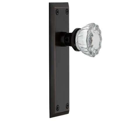 Nostalgic Warehouse New York Plate with Crystal Knob