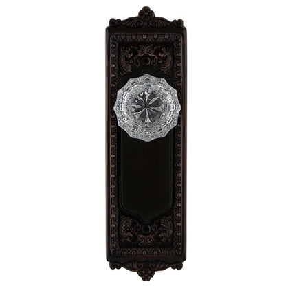 Nostalgic Warehouse Egg and Dart Plate with Crystal Knob