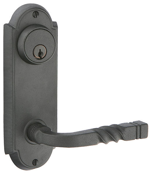 Wrought Steel #5 Keyed Sideplate with San Carlos Lever - Flat Black