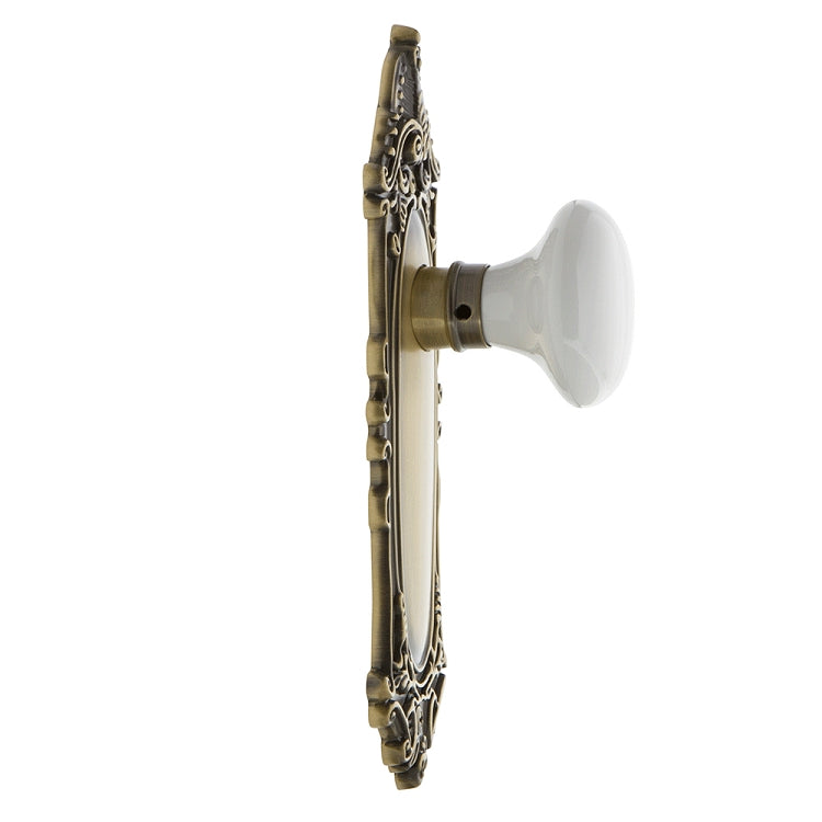 Nostalgic Warehouse Victorian Plate with Porcelain Knob