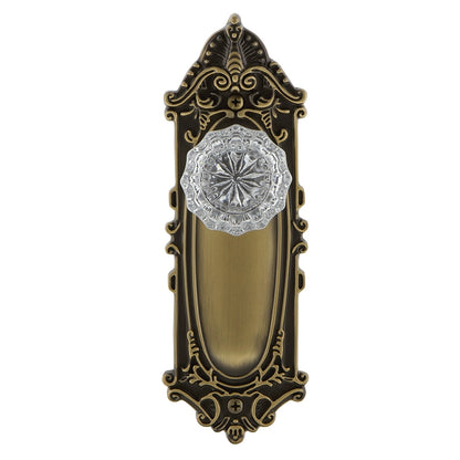 Nostalgic Warehouse Victorian Plate with Crystal Knob