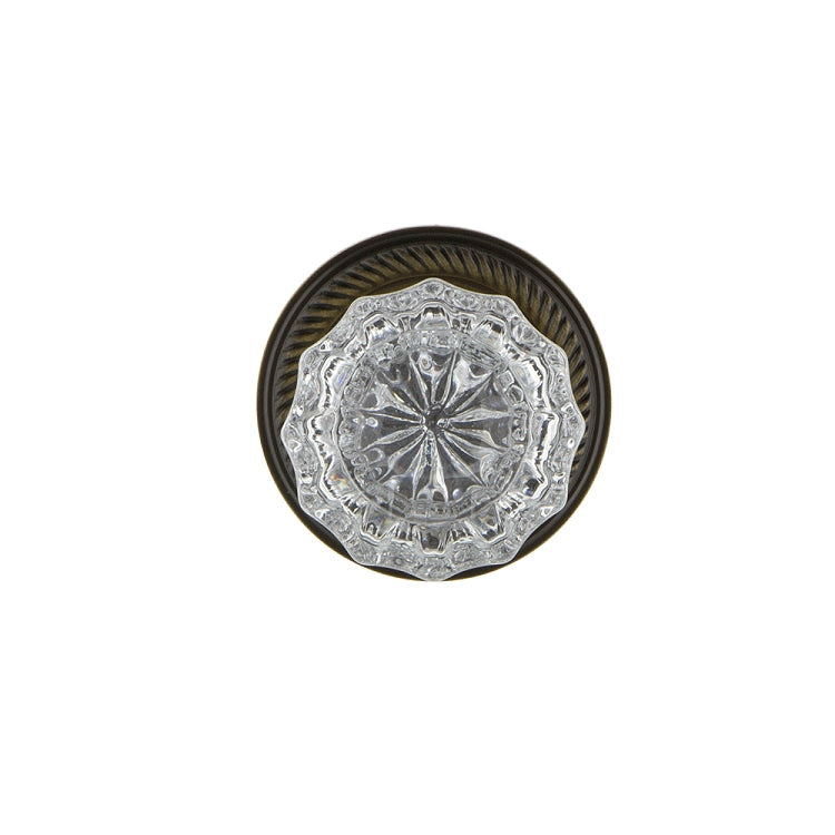 Nostalgic Warehouse Rope Rosette with Crystal Knob