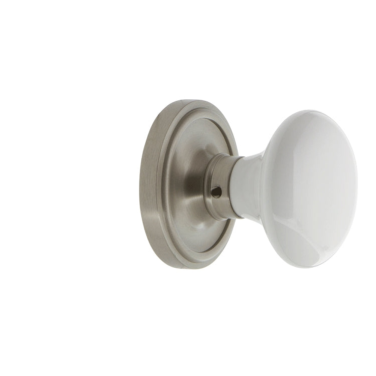 Nostalgic Warehouse Classic Rosette with White Porcelain Knob