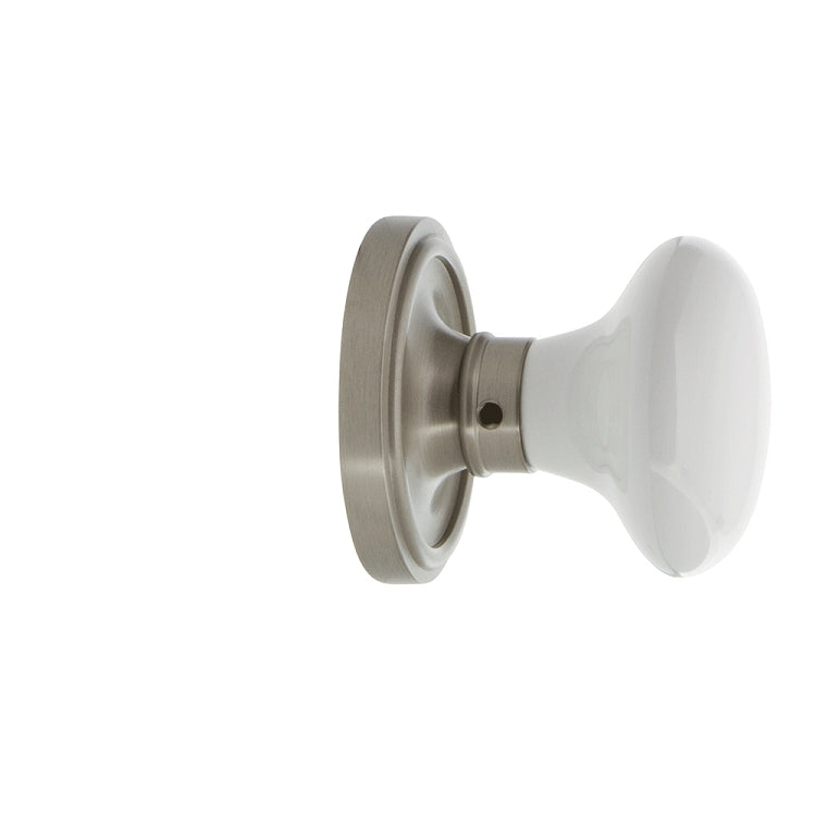 Nostalgic Warehouse Classic Rosette with White Porcelain Knob