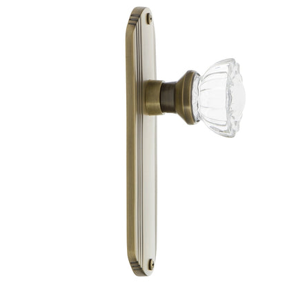 Nostalgic Warehouse Deco Plate with Crystal Knob