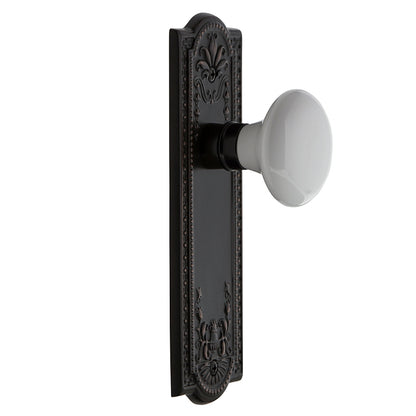 Nostalgic Warehouse Meadows Plate with White Porcelain Knob