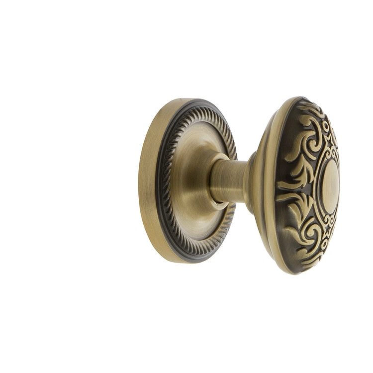 Nostalgic Warehouse Rope Rosette with Victorian Knob