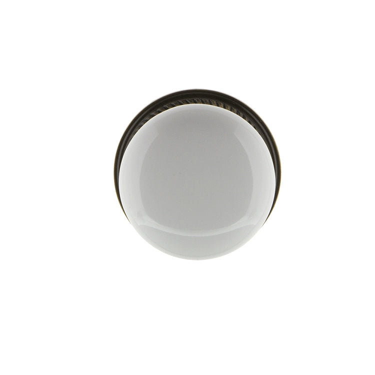 Nostalgic Warehouse Rope Rosette with Porcelain Knob