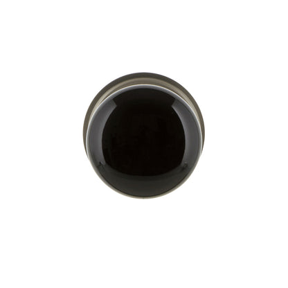 Nostalgic Warehouse Classic Rose with Black Porcelain Knob