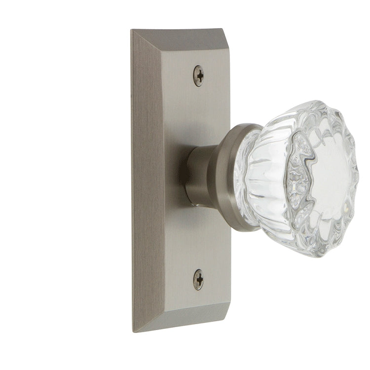 Nostalgic Warehouse Studio Plate with Crystal Knob