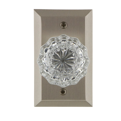 Nostalgic Warehouse Studio Plate with Crystal Knob