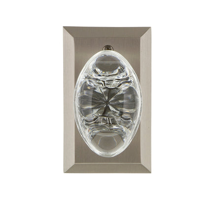 Nostalgic Warehouse Studio Plate with Oval Clear Crystal Knob