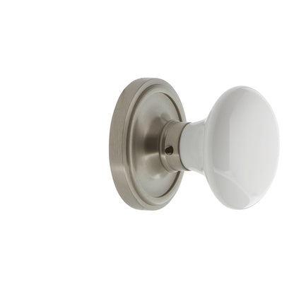 Nostalgic Warehouse Classic Rosette with White Porcelain Knob