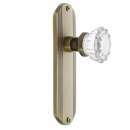 Nostalgic Warehouse Deco Plate with Crystal Knob