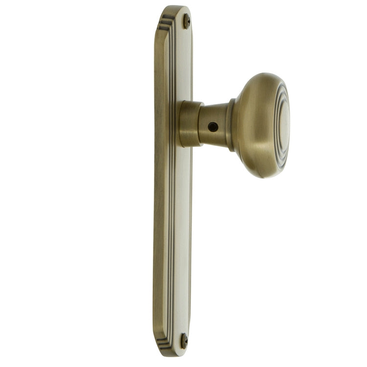 Nostalgic Warehouse Deco Plate with Deco Knob