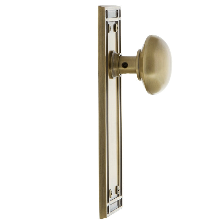 Nostalgic Warehouse Mission Plate with New York Knob
