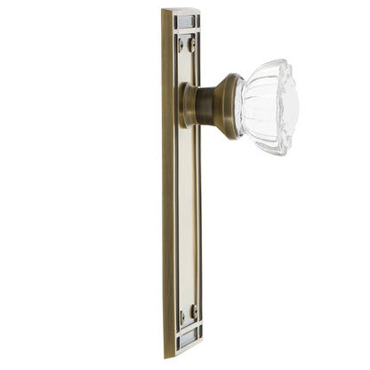 Nostalgic Warehouse Mission Plate with Crystal Knob