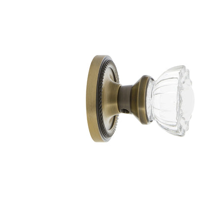 Nostalgic Warehouse Rope Rosette with Crystal Knob