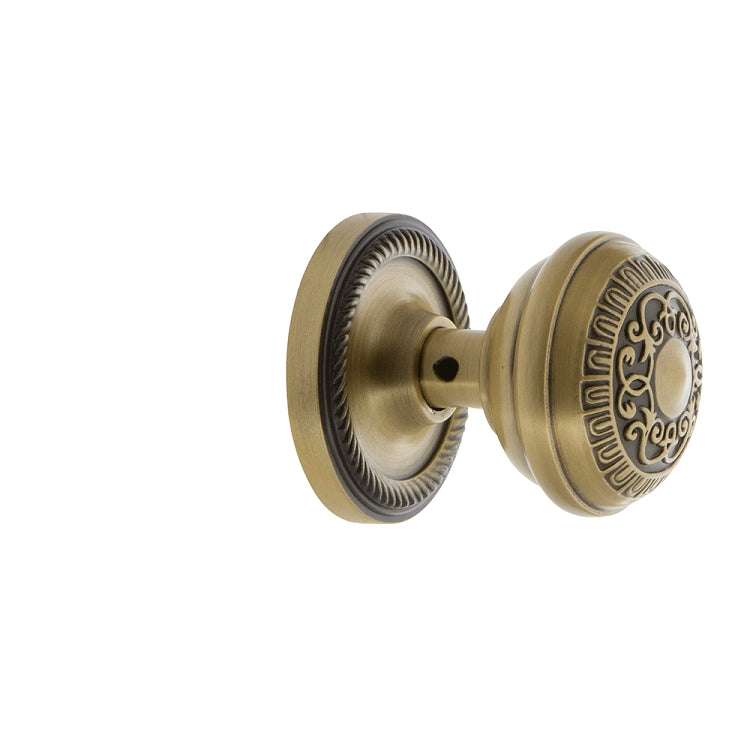 Nostalgic Warehouse Rope Rosette with Egg and Dart Knob