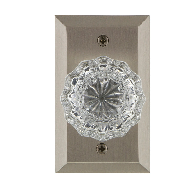 Nostalgic Warehouse Studio Plate with Crystal Knob