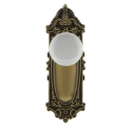 Nostalgic Warehouse Victorian Plate with Porcelain Knob