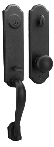 Weslock Stonebriar Single Cylinder Handleset with Wexford Knob - Oil Rubbed Bronze