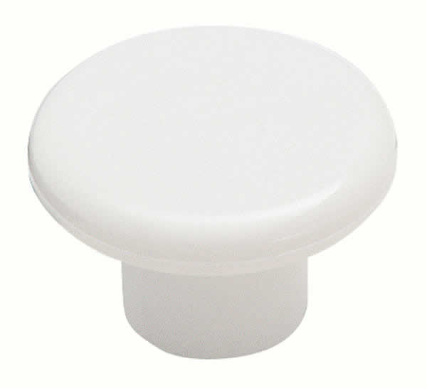 Amerock Allison Value 1-1/4 Inch Cabinet Knob In Plastic White