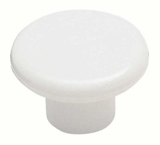 Amerock Allison Value 1-1/4 Inch Cabinet Knob In Plastic White