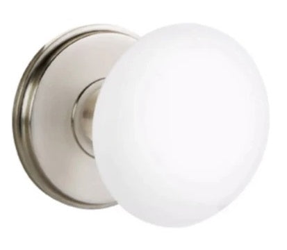 Emtek Ice White Knob with Watford
