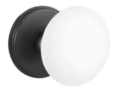 Emtek Ice White Knob with Watford