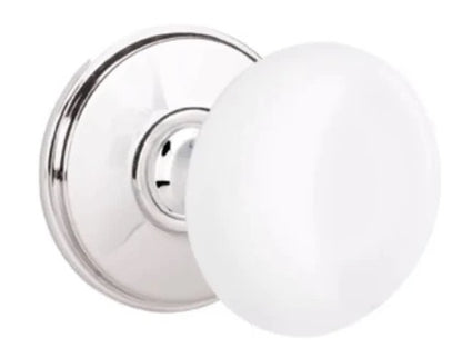 Emtek Ice White Knob with Watford