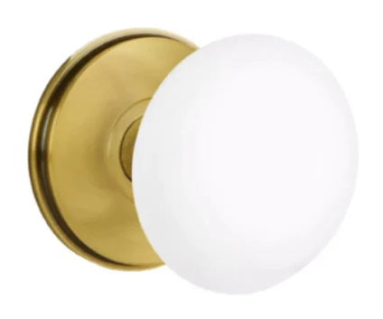 Emtek Ice White Knob With Watford French Antique