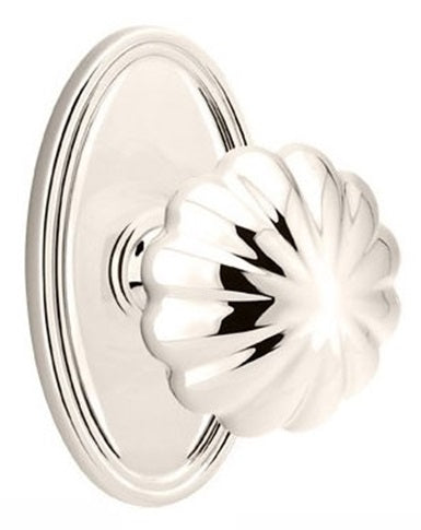 Emtek Melon Knob with Oval Rosette