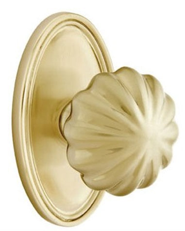 Emtek Melon Knob with Oval Rosette