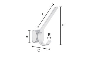Smedbo Ice Robe Hook - Polished Chrome