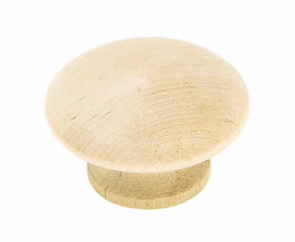 Amerock Allison 1-1/2 Inch Cabinet Knob In Unfinished Wood