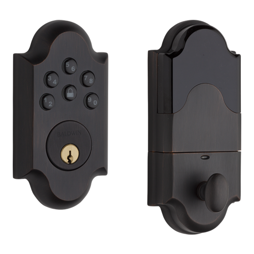 Baldwin Boulder Single Cylinder Keyless Deadbolt - Oil Rubbed Bronze